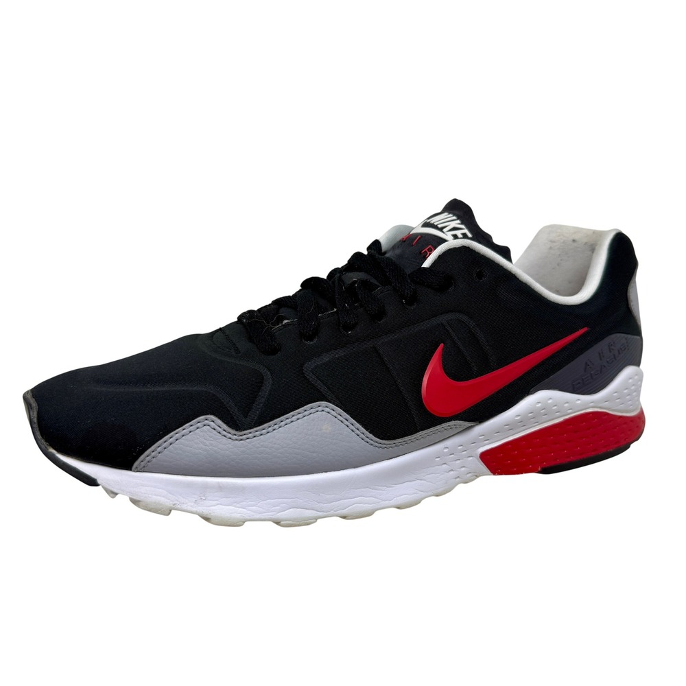 Nike Air Pegasus 92 Black Red Grey Running Shoes 844652-004 Men's Size 11